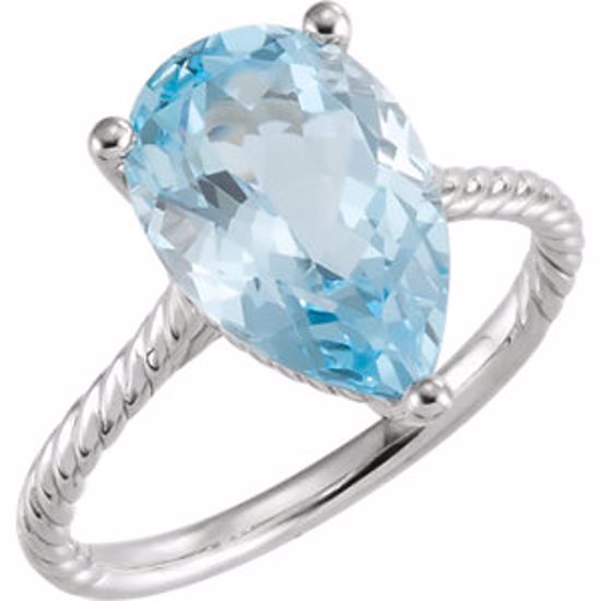 71730:602:P 14kt White Sky Blue Topaz Rope Ring