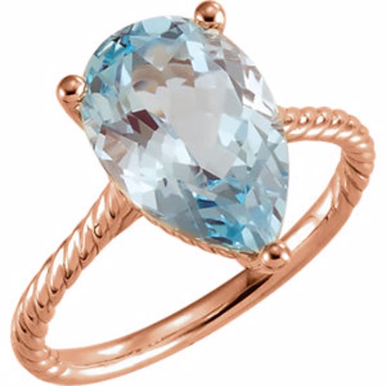 71730:603:P 14kt Rose Sky Blue Topaz Rope Ring