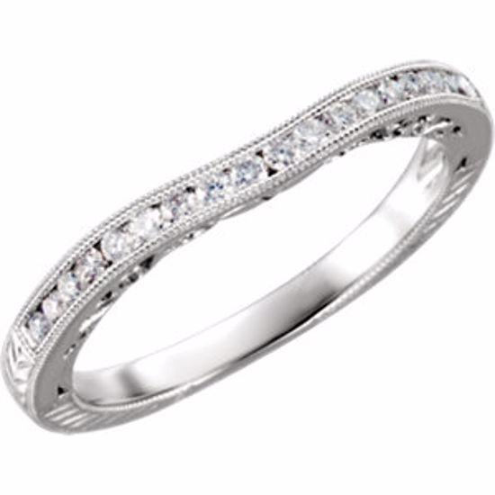 651721:103:P Platinum 1/6 CTW Diamond Band Size 6