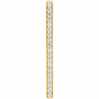 651750:60000:P 14kt Yellow 1/5 CTW Diamond Vertical Bar Pendant