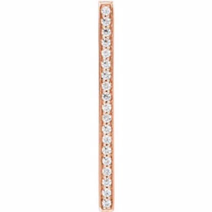 651750:60002:P 14kt Rose 1/5 CTW Diamond Vertical Bar Pendant