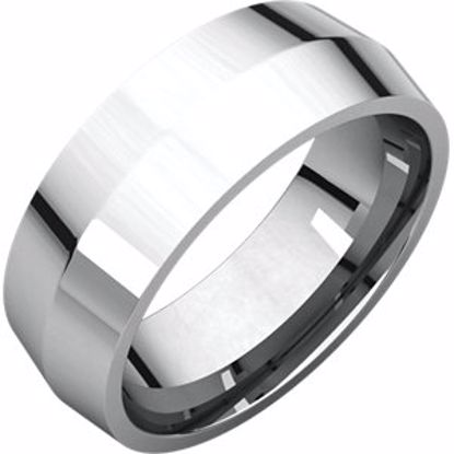 KER14:4353:P Sterling Silver 7mm Knife Edge Comfor Fit Band