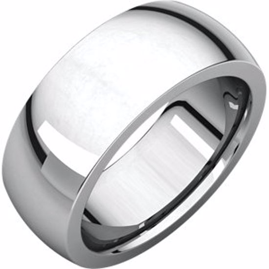 IRH14.5:4048:P Sterling Silver 8 mm Heavy comfort Fit Band