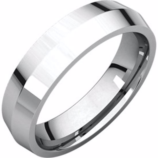 KER7.5:4323:P Sterling Silver 5mm Knife Edge Comfort Fit Band