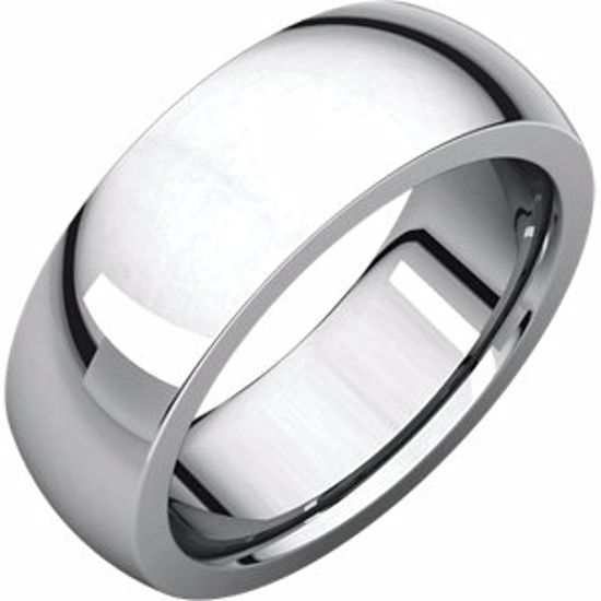 IRH13.5:4029:P Sterling Silver 7 mm Heavy comfort Fit Band