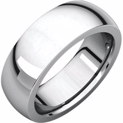 IRH10.5:4023:P Sterling Silver 7 mm Heavy comfort Fit Band