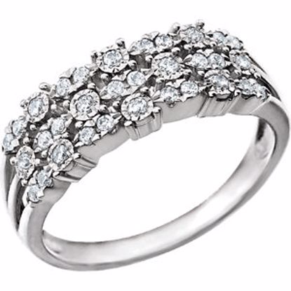 651767:100:P 14kt White 1/4 CTW Diamond Anniversary Band