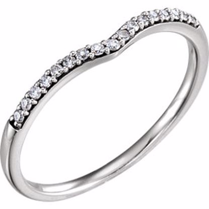 651773:101:P 14kt White 1/8 CTW Diamond Band