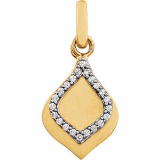 651814:60000:P 14kt Yellow .08 CTW Diamond Pendant