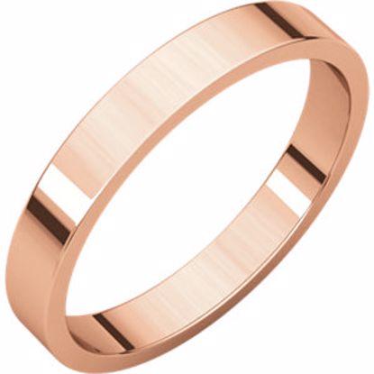 F11.5:212:P 10kt Rose 3mm Flat Band