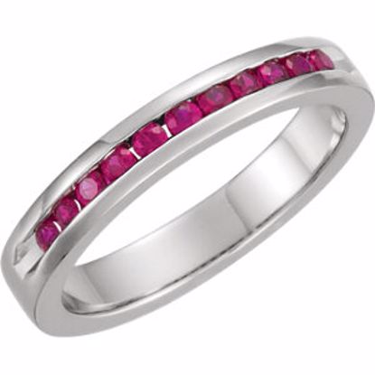 62855:60000:P Ruby Classic Channel Set Anniversary Band
