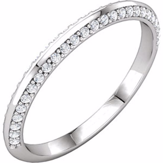 122691:6000:P 14kt White 1/5 CTW Diamond Band