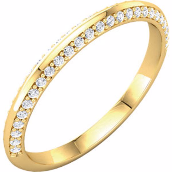 122691:6001:P 14kt Yellow 1/5 CTW Diamond Band