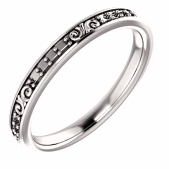 122534:60004:P 14kt White 1/5 CTW Diamond Eternity Band Size 6