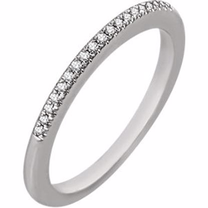 651849:103:P 14kt White 1/10 CTW Diamond Band