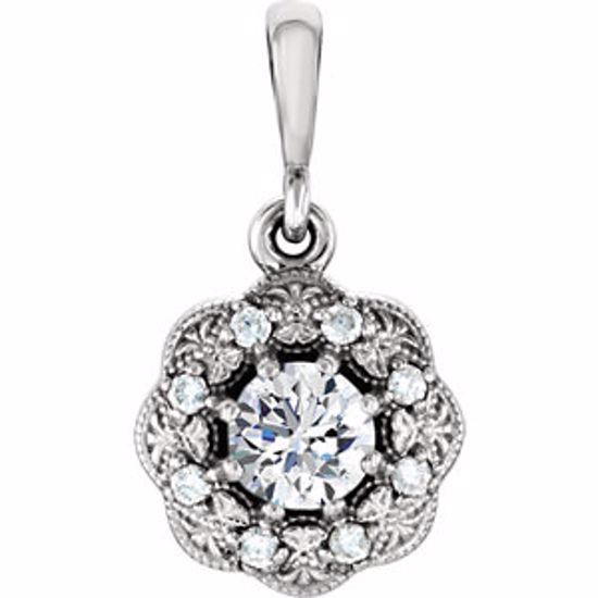 86244:6011:P 14kt White 1/3 CTW Diamond Pendant