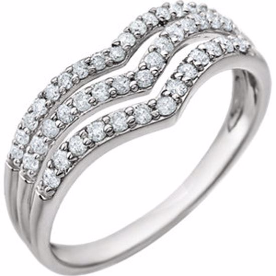 651907:60000:P 14kt White 3/8 CTW Diamond Ring