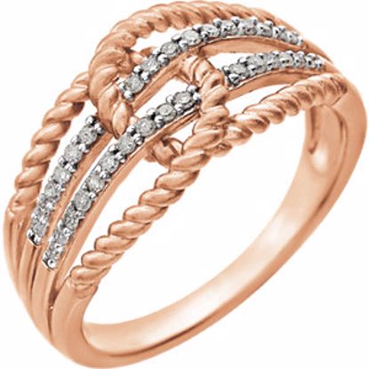 651897:60000:P 14kt Rose 1/6 CTW Diamond Ring