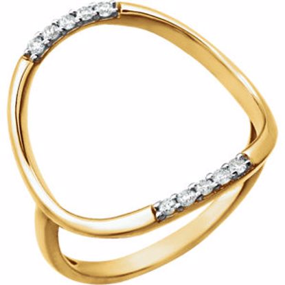 651956:60002:P 14kt Yellow 1/10 CTW Diamond Ring 