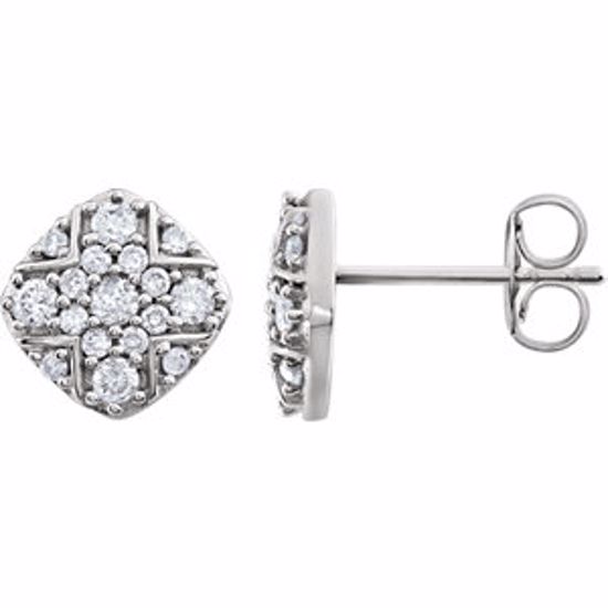 651917:60000:P 14kt White 3/8 CTW Diamond Earrings