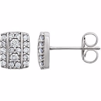 651920:60000:P 14kt White 1/3 CTW  Diamond Earrings 