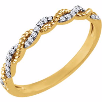 651969:60000:P 14kt Yellow .08 CTW Diamond Stackable Ring 