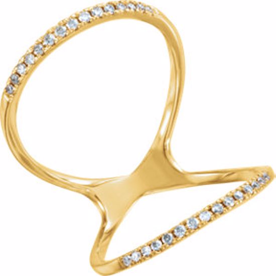 651878:60000:P 14kt Yellow 1/5 CTW Diamond Freeform Ring