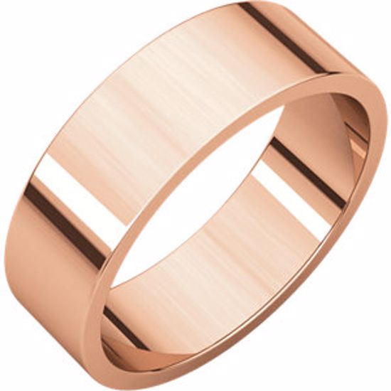 F11.5:101:P 10kt Rose 6mm Flat Band