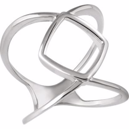 651943:60001:P 14kt White Freeform Ring