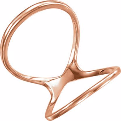 651942:60002:P 14kt Rose Freeform Ring