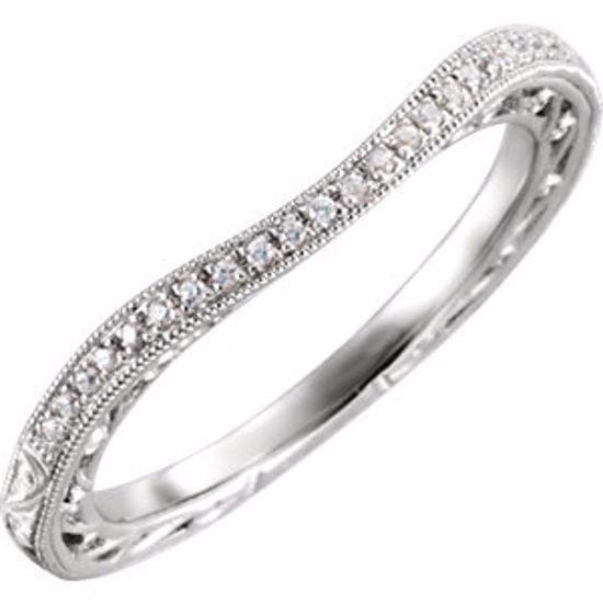 651863:103:P 14kt White 1/8 CTW Diamond Band