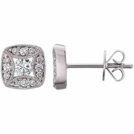 651975:60000:P 14kt White 1/3 CTW Diamond Earrings