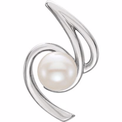 86268:6000:P 14kt White Freshwater Cultured Pearl Pendant 