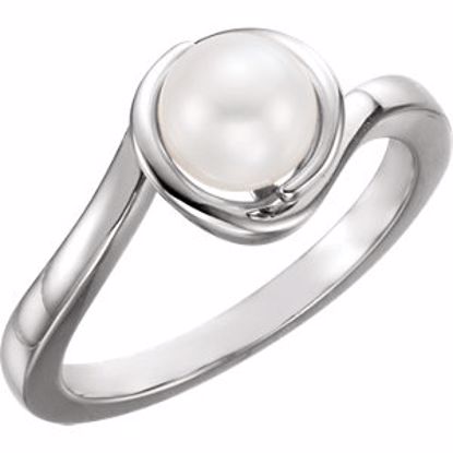 6481:6002:P Platinum Freshwater Cultured Pearl Ring