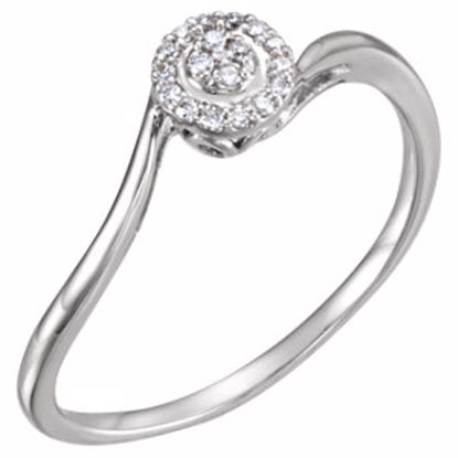 651888:60000:P 14kt White .07 CTW Diamond Ring