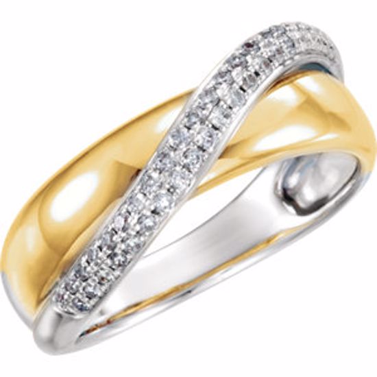 651987:60000:P 14kt Yellow Rhodium Plated 1/5 CTW Diamond Ring