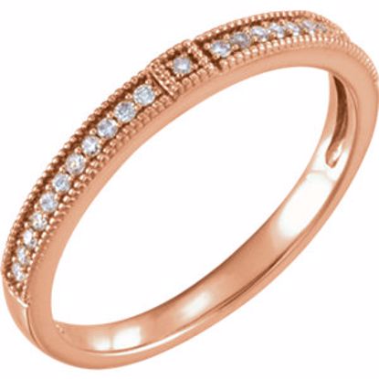 652009:102:P 14kt Rose .07 CTW Diamond Stackable Ring 