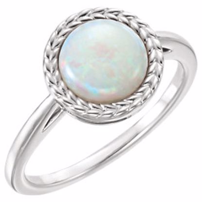 71804:6000:P 14kt White Opal Ring