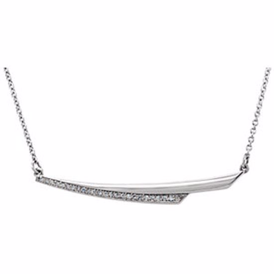 86293:6004:P Platinum .08 CTW Diamond 17.5" Necklace