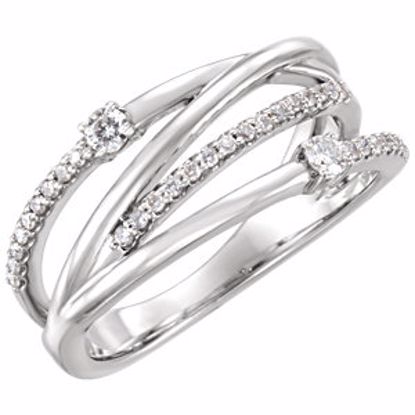 122774:6000:P 14kt White 1/4 CTW Diamond Ring