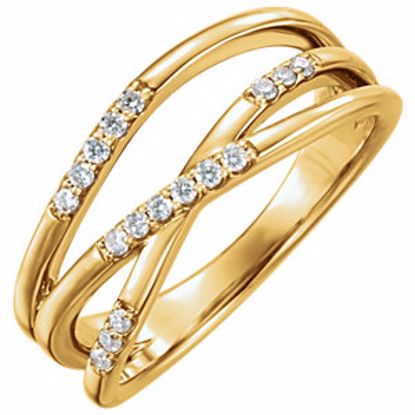 122776:6001:P 14kt Yellow 1/6 CTW Diamond Ring