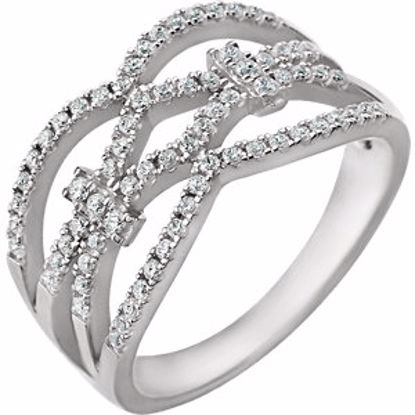 652041:60000:P 14kt White 3/8 CTW Diamond Ring