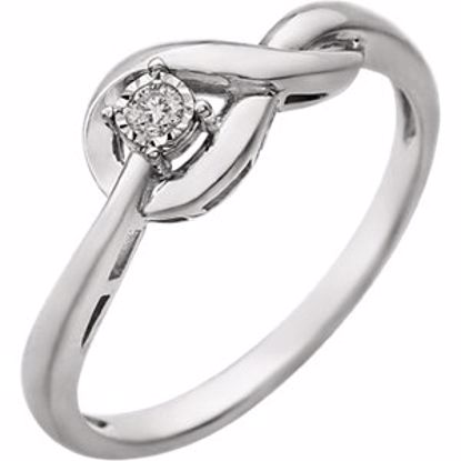 652040:60000:P 14kt White .04 CTW Diamond Ring