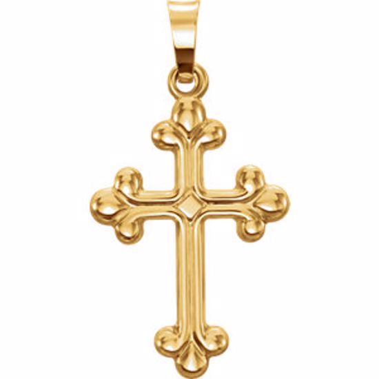 86345:60000:P Hollow Cross Pendant 