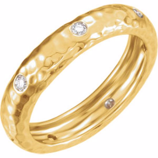 51588:60001:P 14kt Yellow 1/6 CTW Diamond Ring