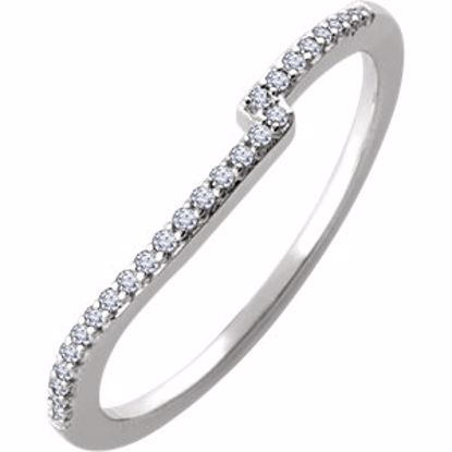 652008:105:P 14kt White 1/10 CTW Diamond Matching Band for 5mm Round Ring