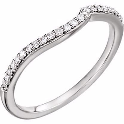 651997:103:P 14kt White 1/6 CTW Diamond Band for 5.8mm Round Ring