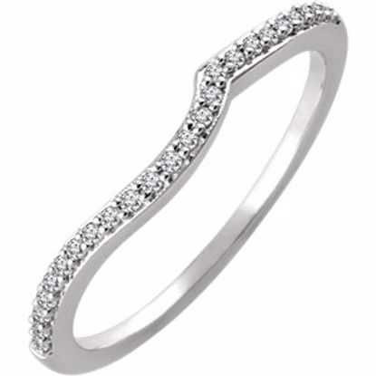 651997:101:P 14kt White 1/6 CTW Diamond Band for 5.2mm Round Ring