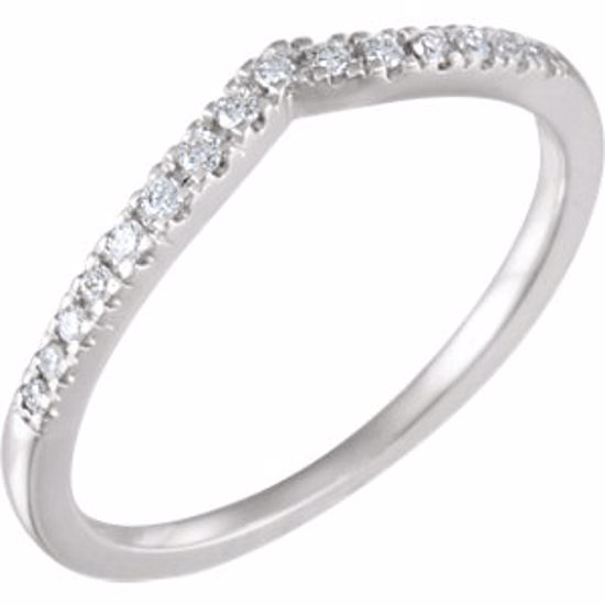 651999:103:P 14kt White 1/6 CTW Diamond Band for 5.8mm Round Ring