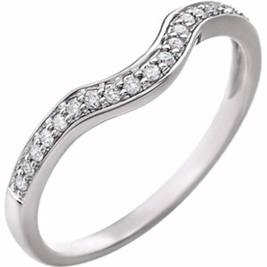 652076:103:P 14kt White 1/8 CTW Diamond Band for 5.2mm Round Ring